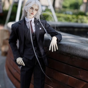 1/4 1/3 70cm SD17 HID customise formal dress suits set dark grey BJD fashion line