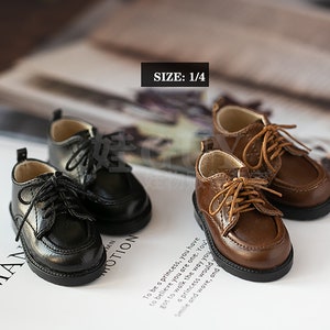 1/6 1/4 1/3 70cm ID75 hid in stock dress shoes white brown black white BJD derby shoe