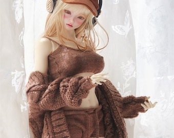 1/3 1/4 in stock fluffy cardigan sleeping wear indoor clothes 45cm BJD outfit