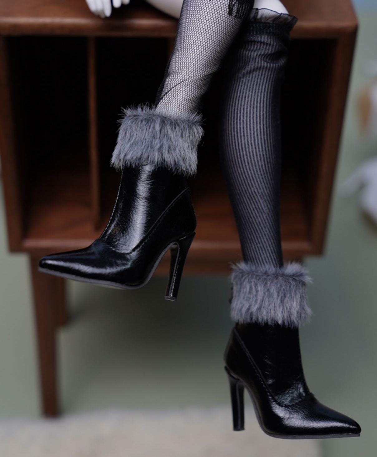 High Heel Fur Boots UK