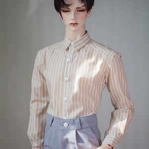 BJD SD17 ID75 iplehouse dollshe customized stiped shirt 70cm