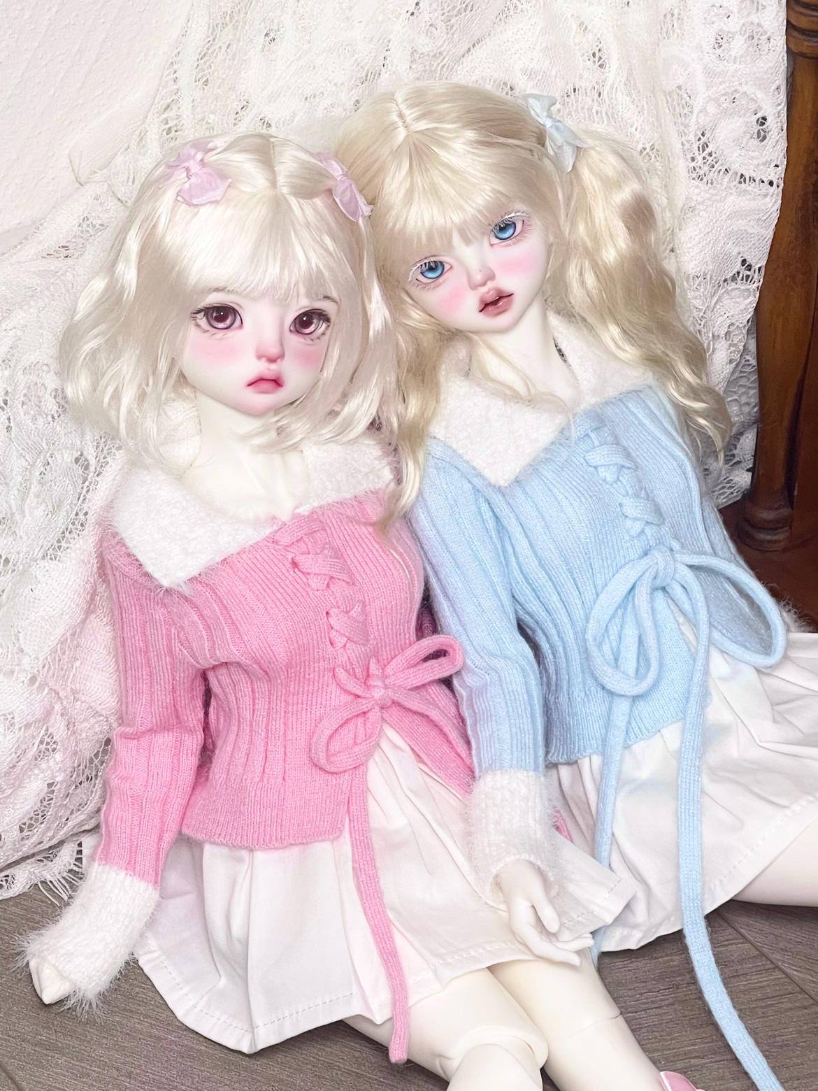 1/4 in Stock Knit Sweater+ White Skirt Top 45cm BJD Mdd Msd