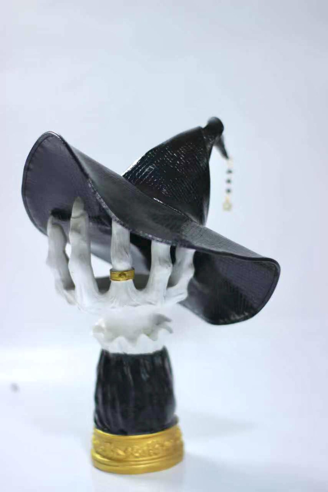 1/3 1/4 1/6 in Stock Wizard Witch Hat Magic World Halloween Python PU ...