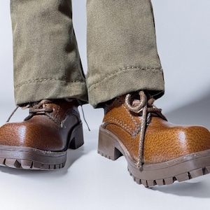 1/4 ID75 70cm in stock derby shoes lace-ups leather dress shoes BJD accessories