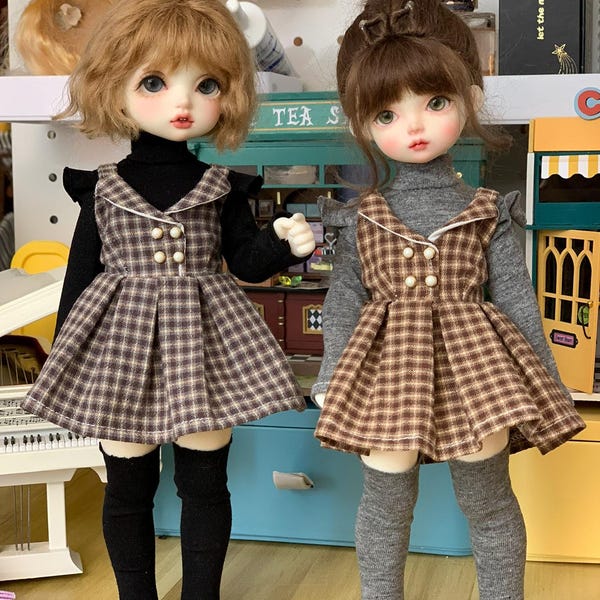 1/6 1/5 1/4 in stock Turtleneck shirt+ dress+ socks top clothes set BJD yosd msd puyoodoll