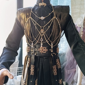 BJD body chains/ waist chains accessories 14k pearls jewellery 1/3 1/4 ID72 made to order custom