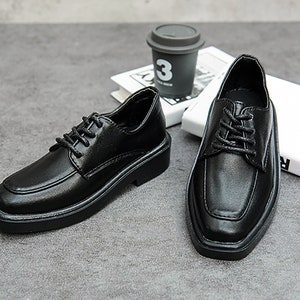 BJD 1/3 70cm ID in stock dress shoes square pointed black brown white