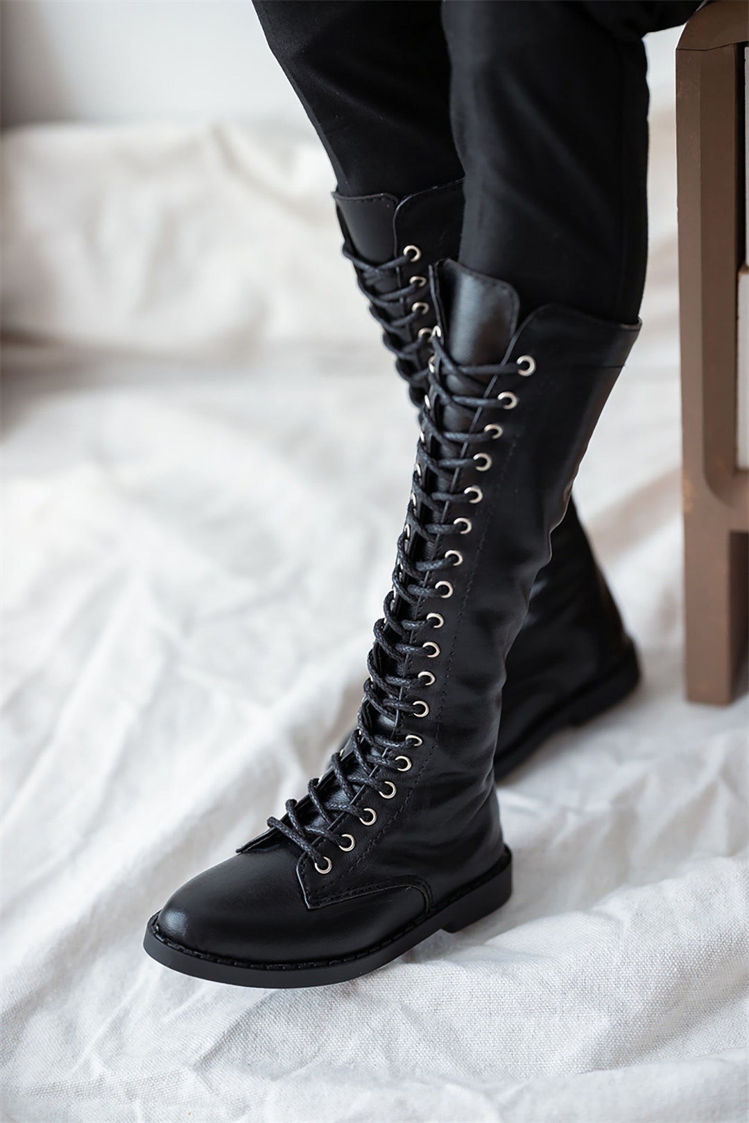 BJD 1/3 70cm ID75 in Stock Long Boots Black Shoes - Etsy