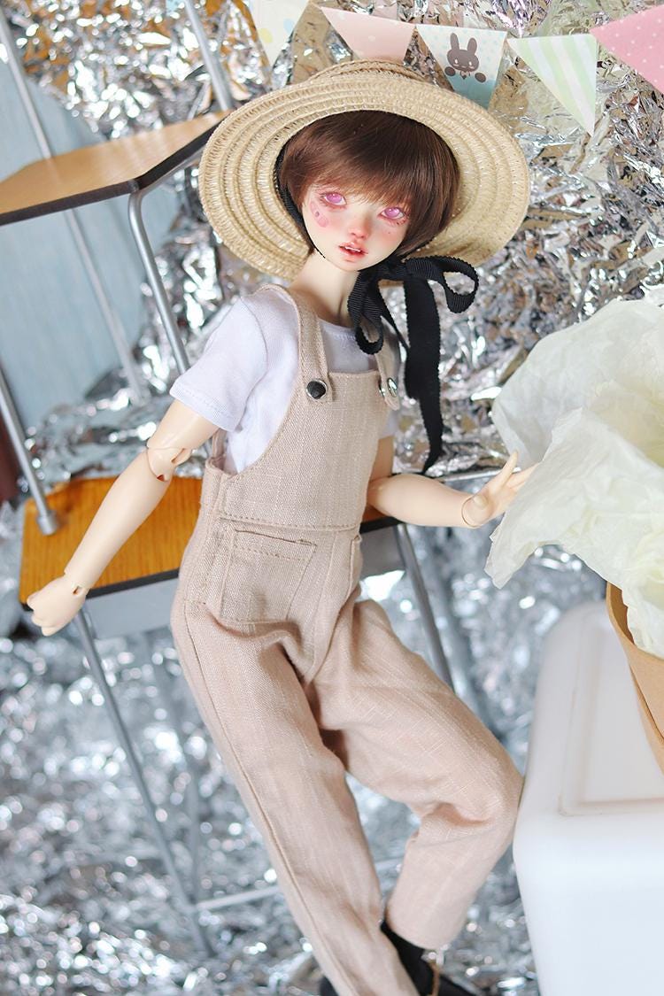 1/4 1/3 在庫あり デニムオーバーオール＋Tシャツ服セット bjd sd13