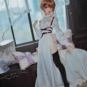 1/4 1/3 SD17 id75 preorder harness belt restraint silky long dress BJD accessories dd
