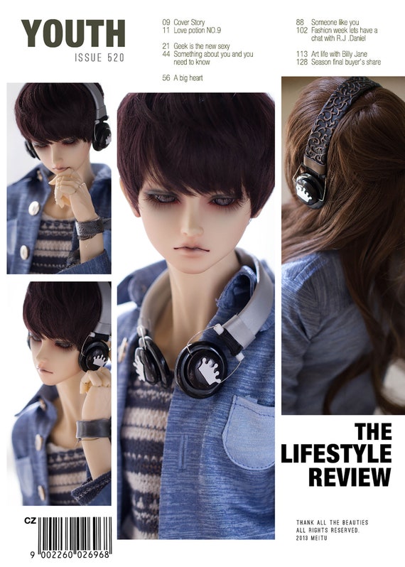 ブライスドールヘッドフォン付き BJD ヘッドフォン 1/3 1/4 1/6 ob11