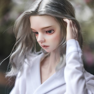 BJD wigs in stock 1/3 1/4 1/6 soft accessories silver brown red