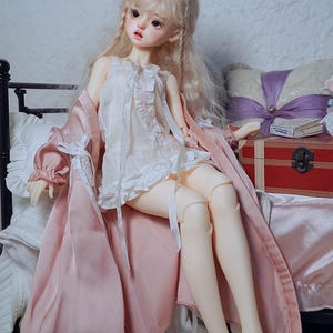 1/3 1/4 vorbestellung seidiger schlafanzug kleid augenmaske puppen outfit BJD puyoodoll