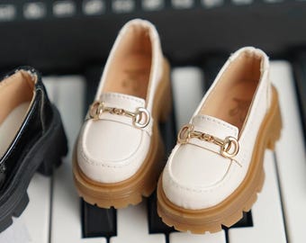 75cm 1/4 1/6 in stock loafers shoes thick sole yosd msd BJD shoes patent/ matt