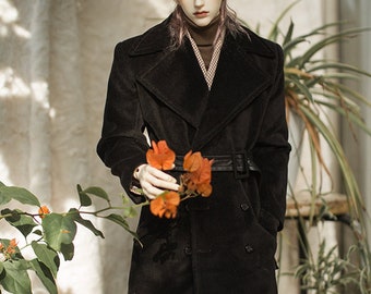 BJD ID75 customised suits velvet coat+ houndstooth blazer+ turtleneck shirt+ pants