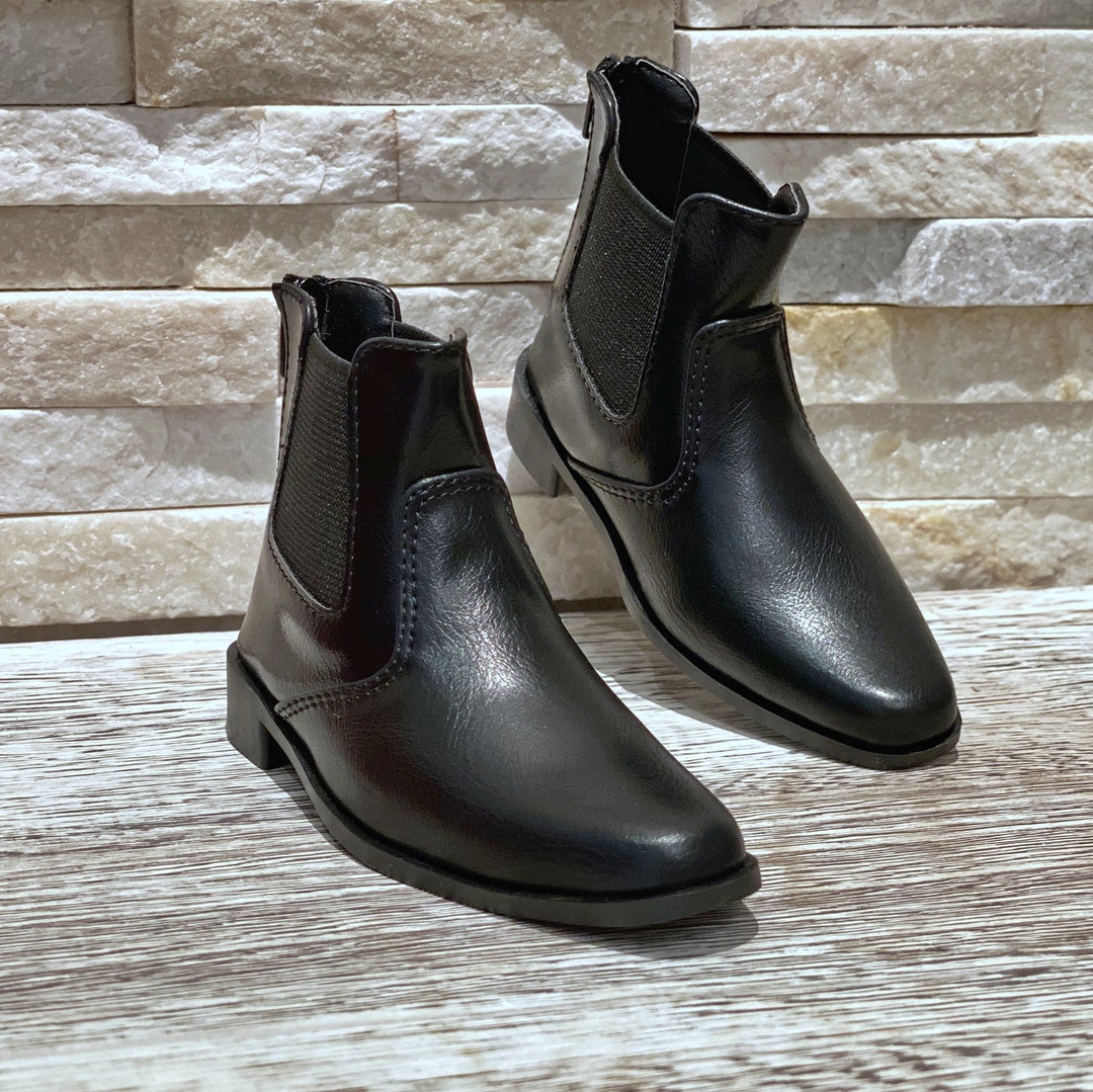 BJD 1/4 70cm 1/3 ID75 HID in Stock Chelsea Boots Black White - Etsy