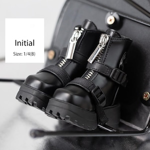Buty BJD 1/4 w magazynie, buty w stylu ulicznym, czarno-białe, płaskie stopy
