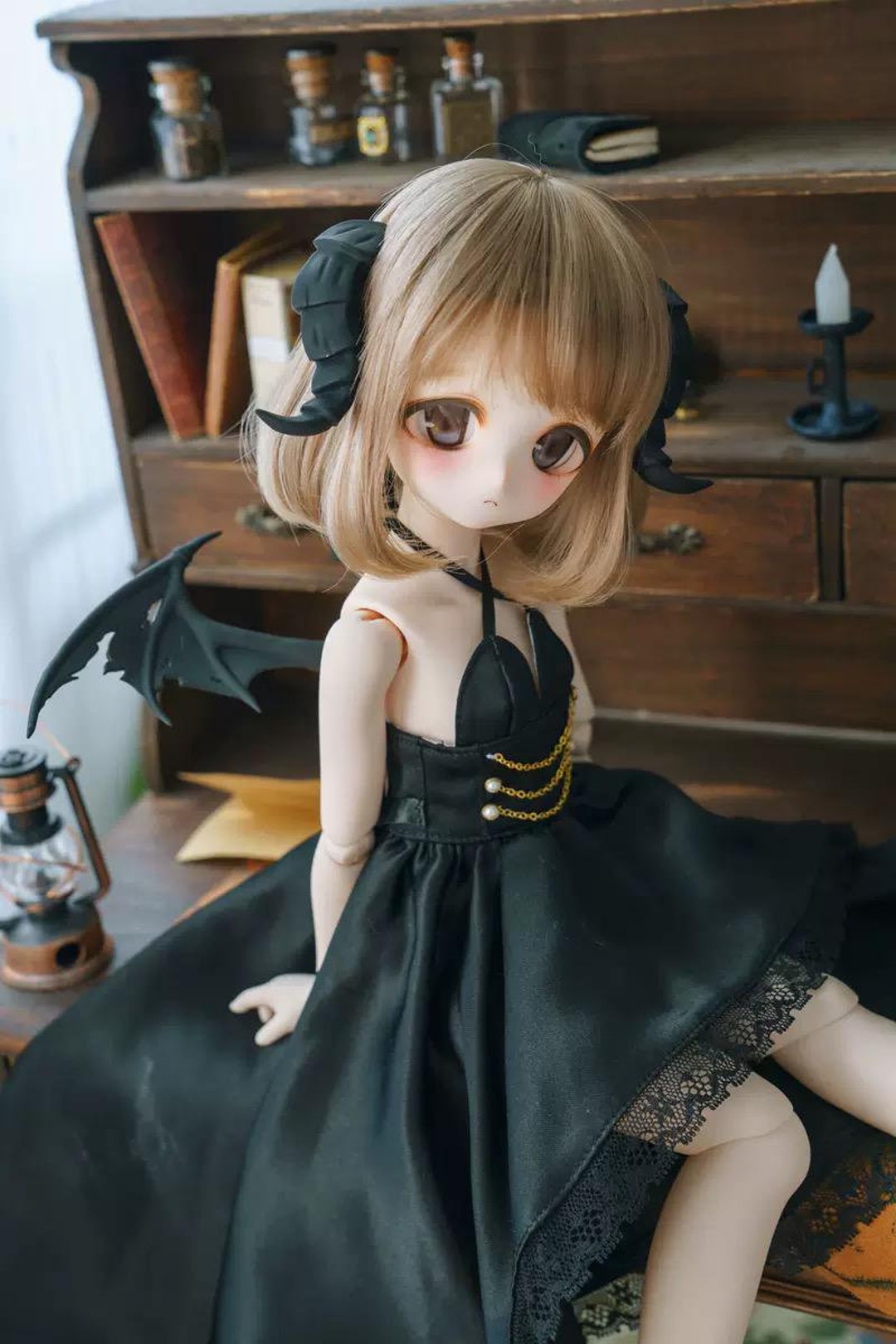 確認用♡カスタムドール 1/3 1/4 1/6 在庫あり 悪魔の角 ヤギ BJD アクセサリー スマートドール