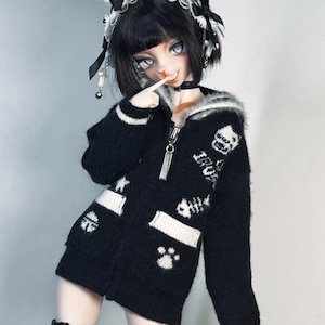 1/4 在庫あり ロングセーター 特大 ウサギ耳 ニット ユニフォーム BJD