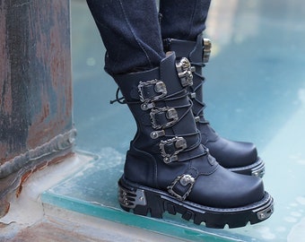 BJD ID75 SSDF boots in stock 5TH HID punk black shoes