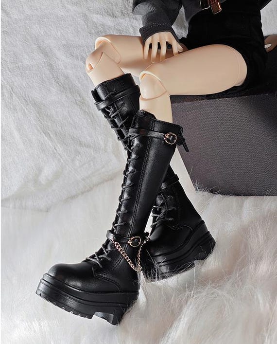 1/4 ID75 in Stock Long Boots Patent/ Matte Black White Hid AS74