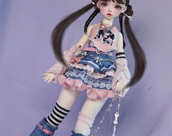 1/4 1/6 preorder denim cake skirt clothes set street style BJD outfit mdd msd yosd 1/5