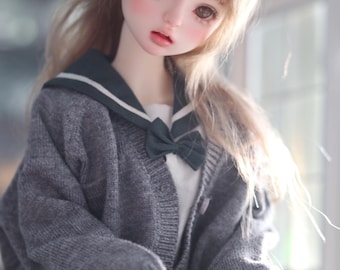 BJD 1/4 in stock knitted cardigan JK uniform casual sweater