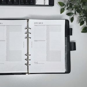 PRINTED 2025 Daily Planner Insert