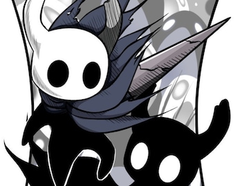 Hollow Knight Hornet and the Little Ghost Matte Art Print - Etsy