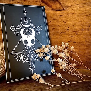 Baralho de cartas de tarô inspirado em Hollow Knight, 78 cartas com guia de baralho e caixa