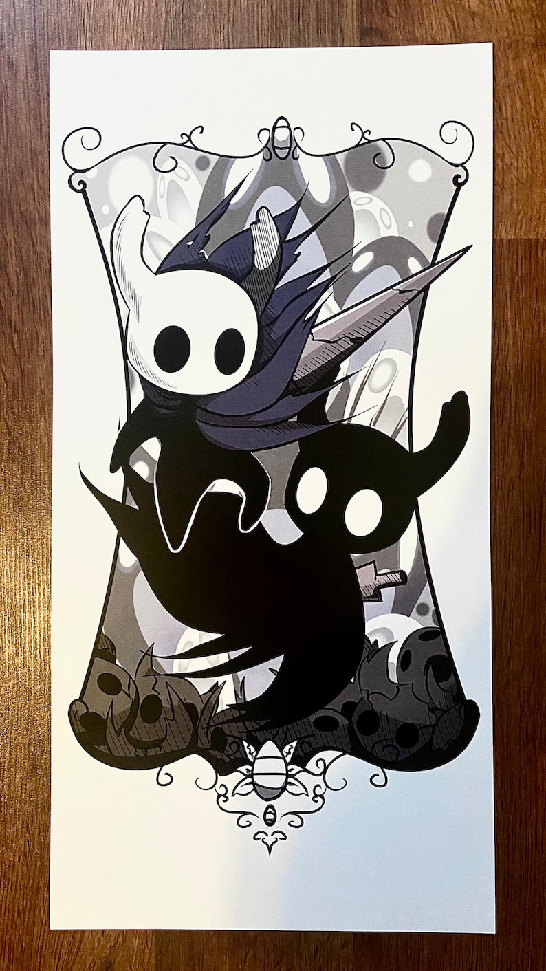 The Little Ghost Hollow Knight-inspired Print - Etsy