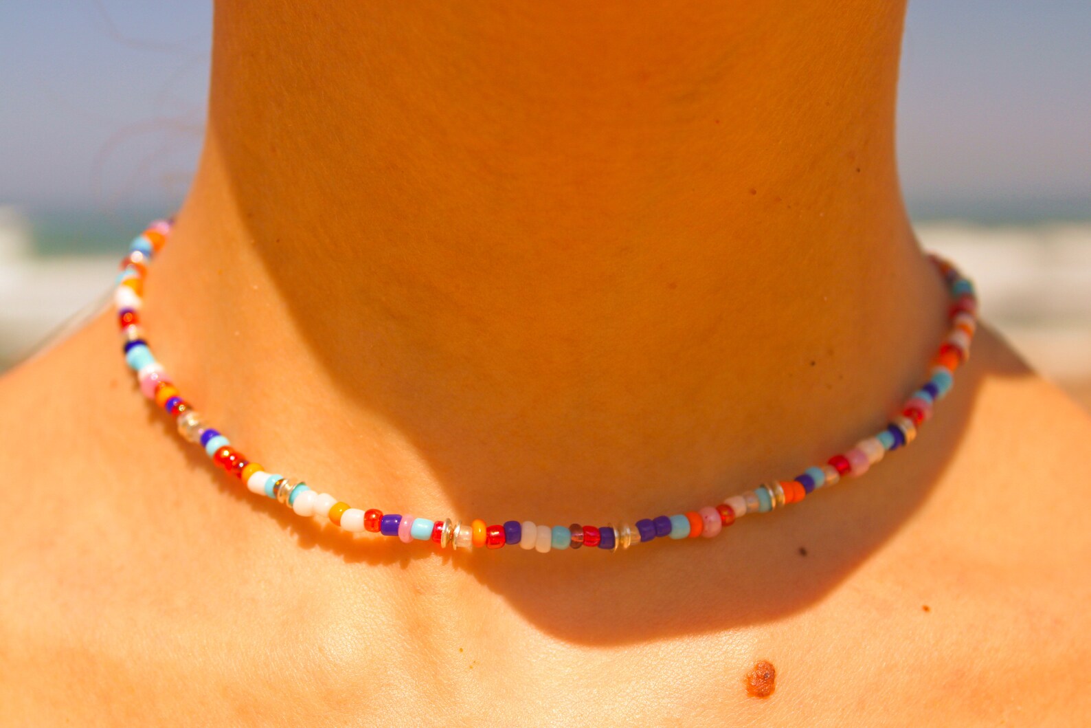 Multicoloured choker aesthetic colourful necklace Etsy