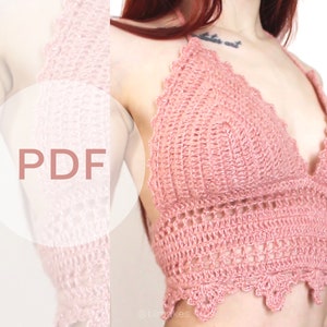 Crochet Pattern Plus Size Bralette 