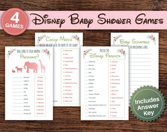 Princess Baby Shower Games 4 Pack