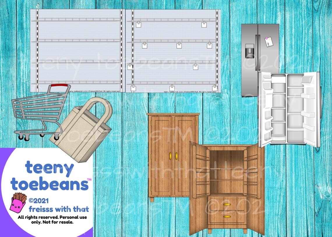 Let's Go to the Market! 35 Pc. Clipart Set JPG, PNG, Education, Child ...