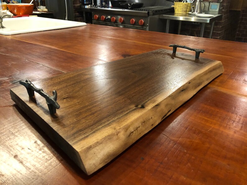 Live edge black walnut charcuterie/cutting board Etsy