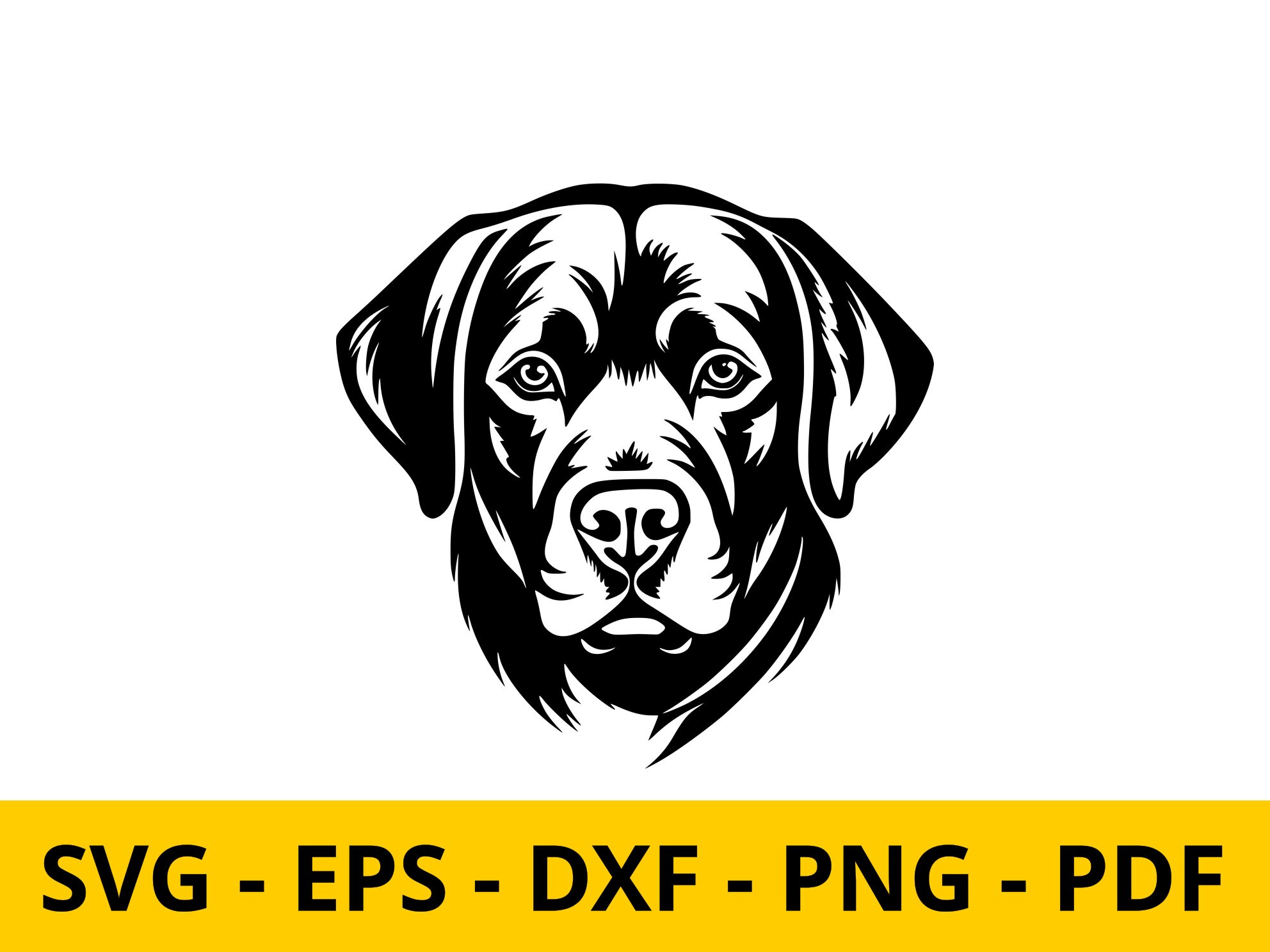 Labrador Retriever Svg - Guarding Dog Comercial Use Clipart Art Digital ...