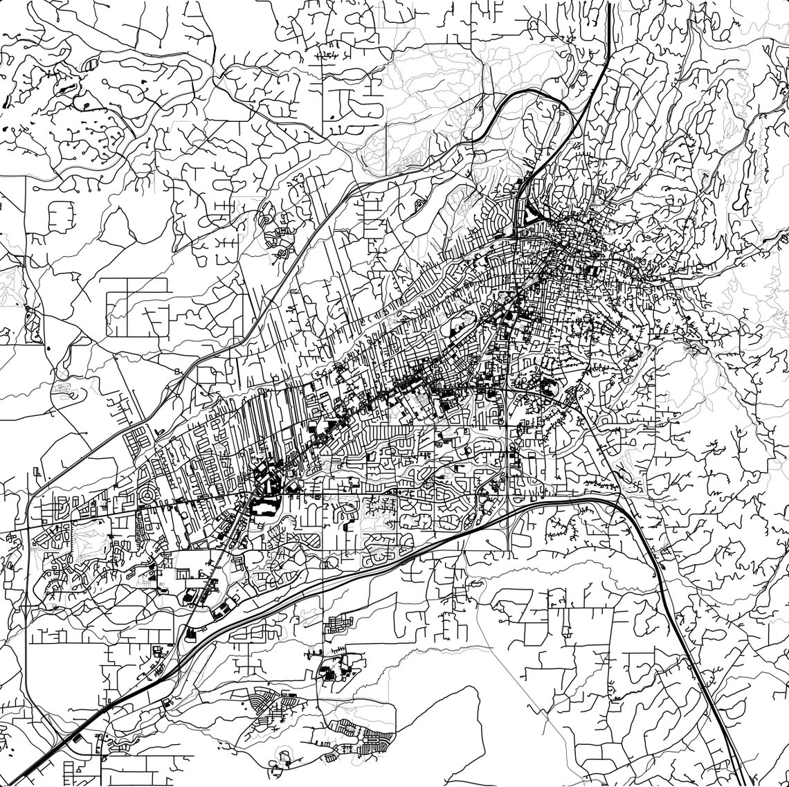 Santa Fe Map Svg, New Mexico, Multiple Layers Map | Santa Fe Map for ...