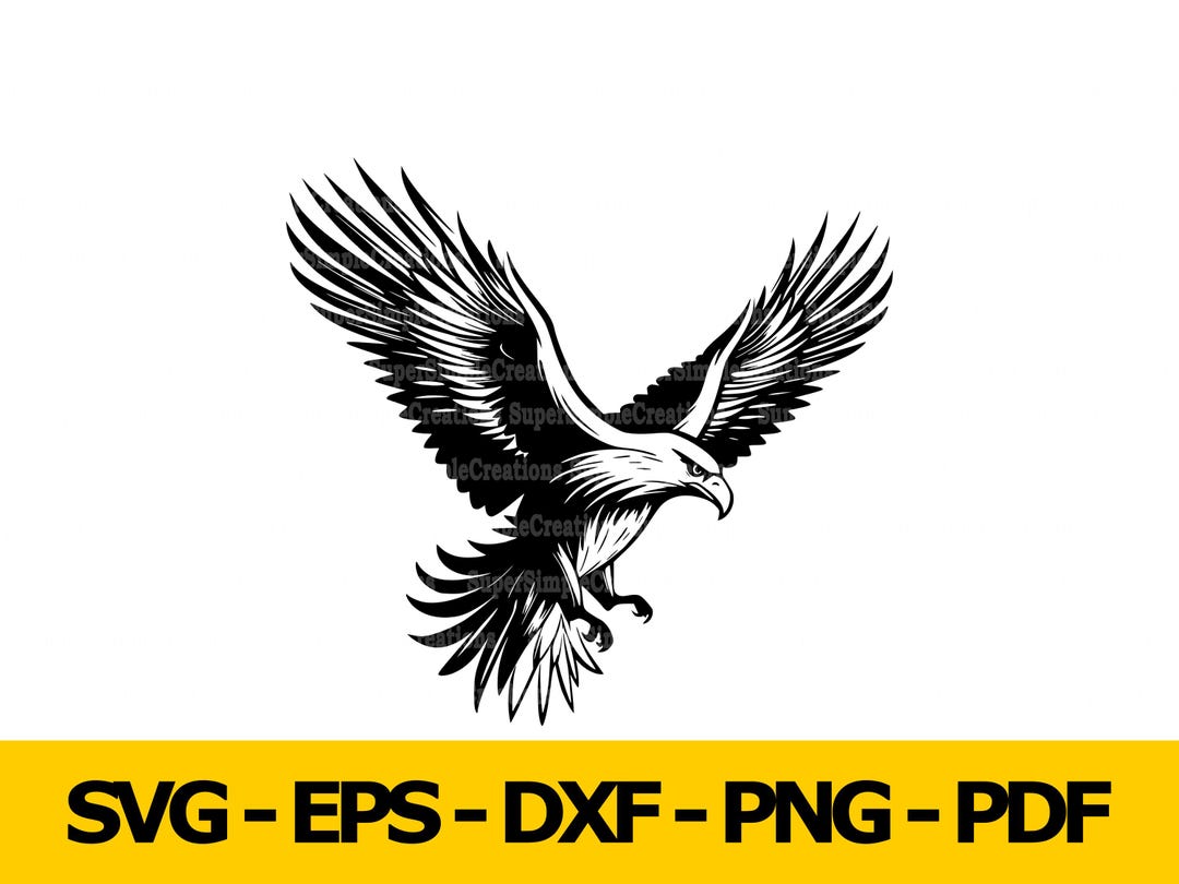 Eagle Vector Design Svg Clipart Art Digital Download T-shirt Design ...