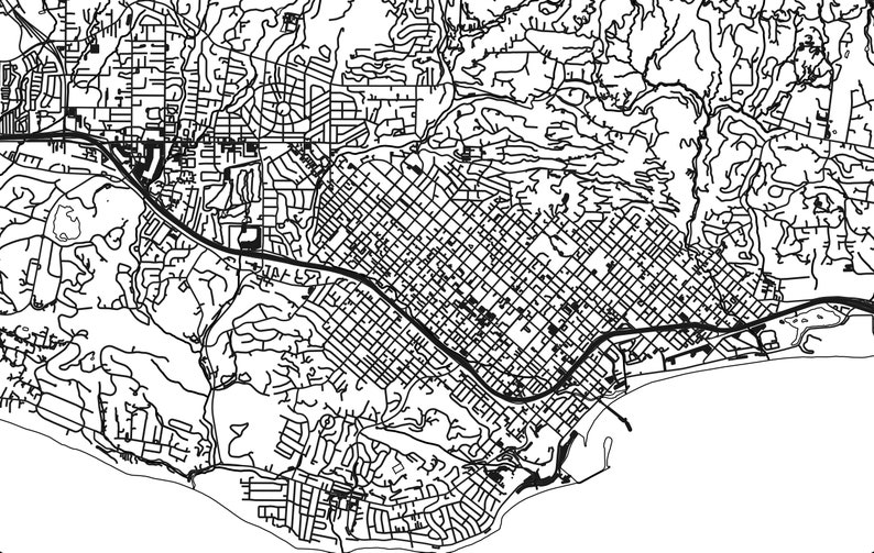 Santa Barbara Map Svg, Multiple Layers Map | Santa Barbara Map for ...