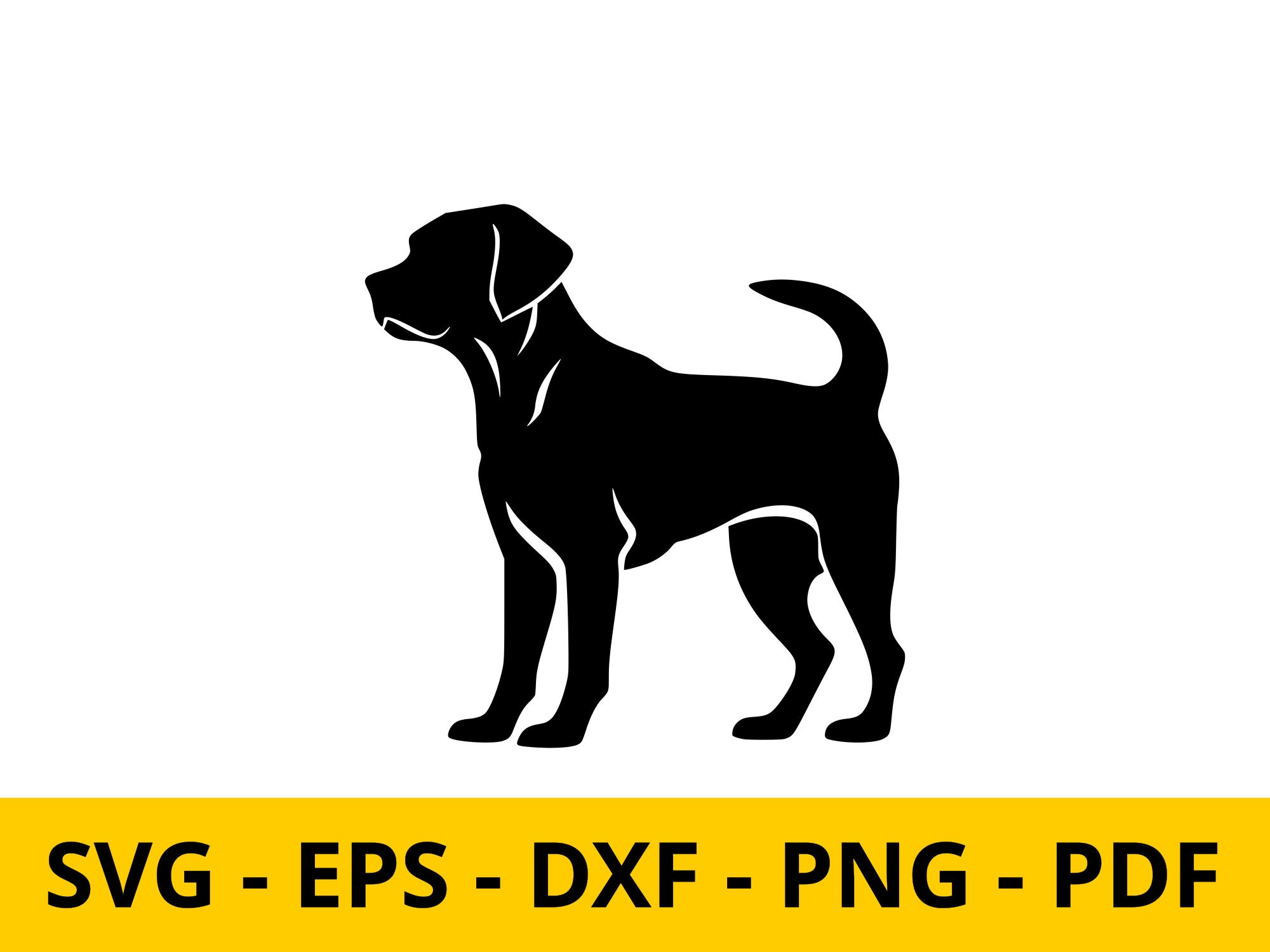 Labrador Retriever Svg - Guarding Dog Comercial Use Clipart Art Digital ...