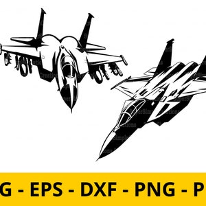 Avion de chasse F-14. Fichiers découpés au laser Svg, DXF, CDR, plans  vectoriels Glowforge fichiers Téléchargement instantané, fichier cnc,  modèle cnc, cnc cut.536 -  France