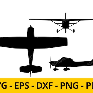 Cessna plane svg, eps, dxf and png | aeroplane svg| Vector Image | Clipart | Plane | T-shirt Design | Sticker| Wall Print