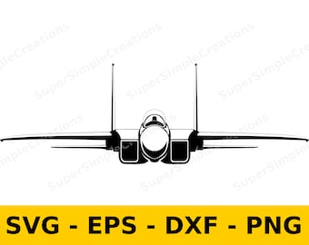 F-15 Eagle| Clipart | Warbird svg| Fighter plane svg | Plane | Digital Download | T-shirt Design | Sticker| Wall Print