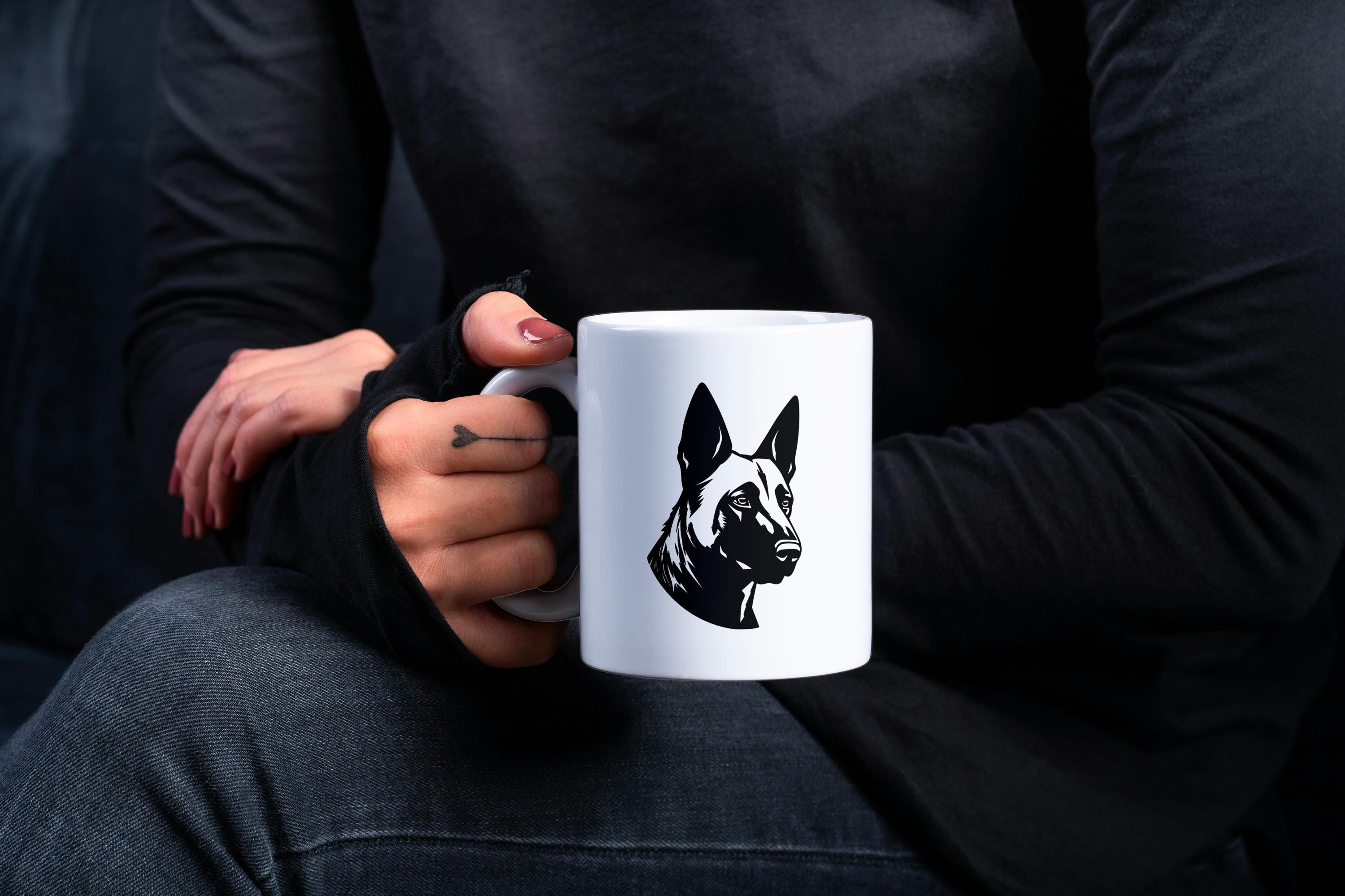 CafePress Belgian Malinois Bumper Sticker - 10" X 3" Vinyl Decal For Car, Laptop, Or Fridge