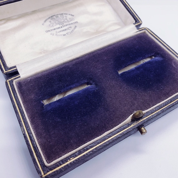 Antique Victorian Leather His & Hers Ring Box | We