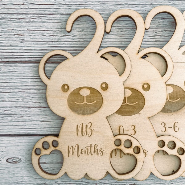 Teddy Bear Baby Nursery Closet Dividers