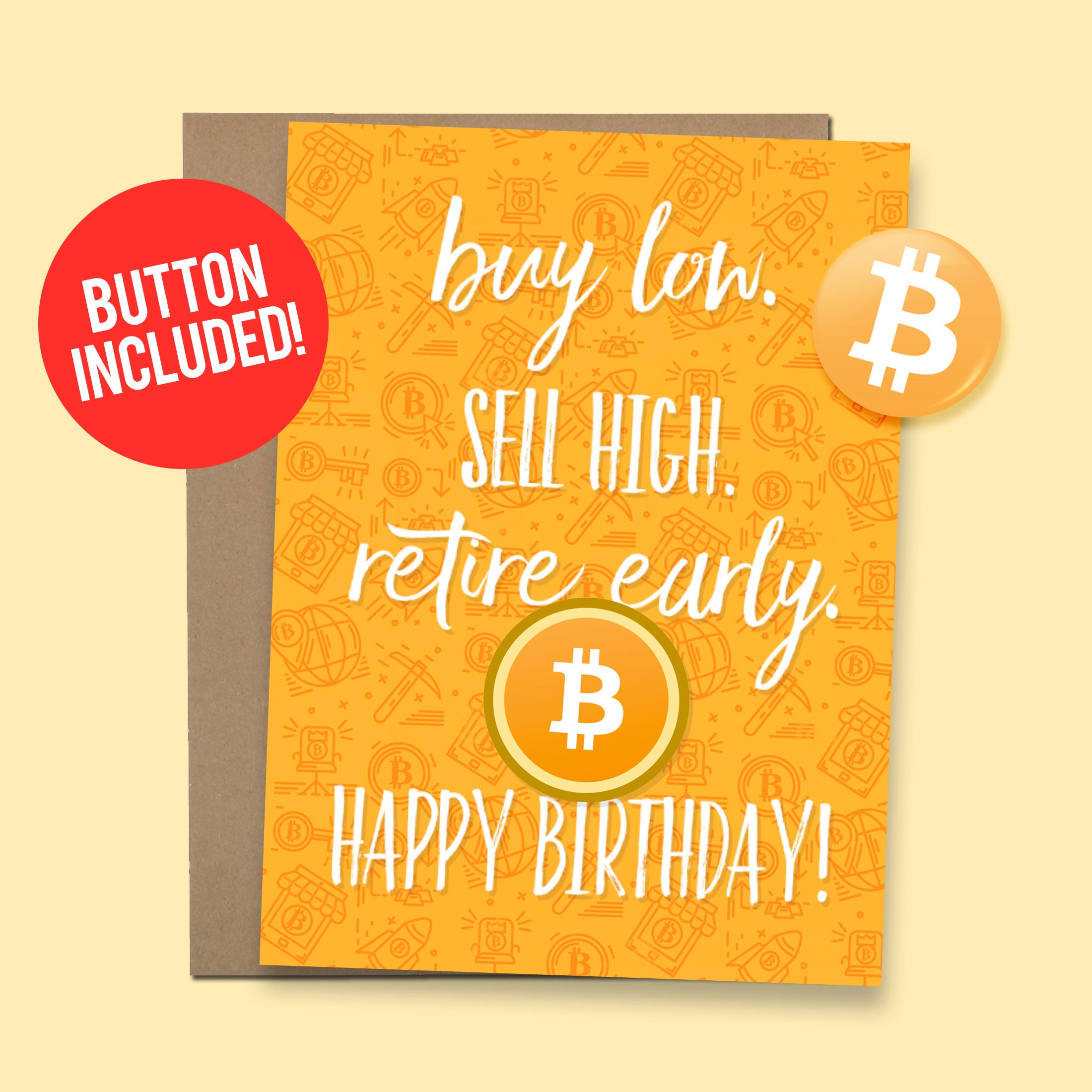 Bitcoin Birthday Card | Crypto Gift, 1.5