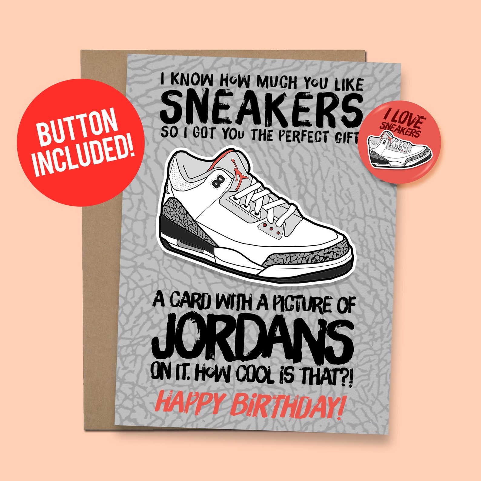 jordan shoe card