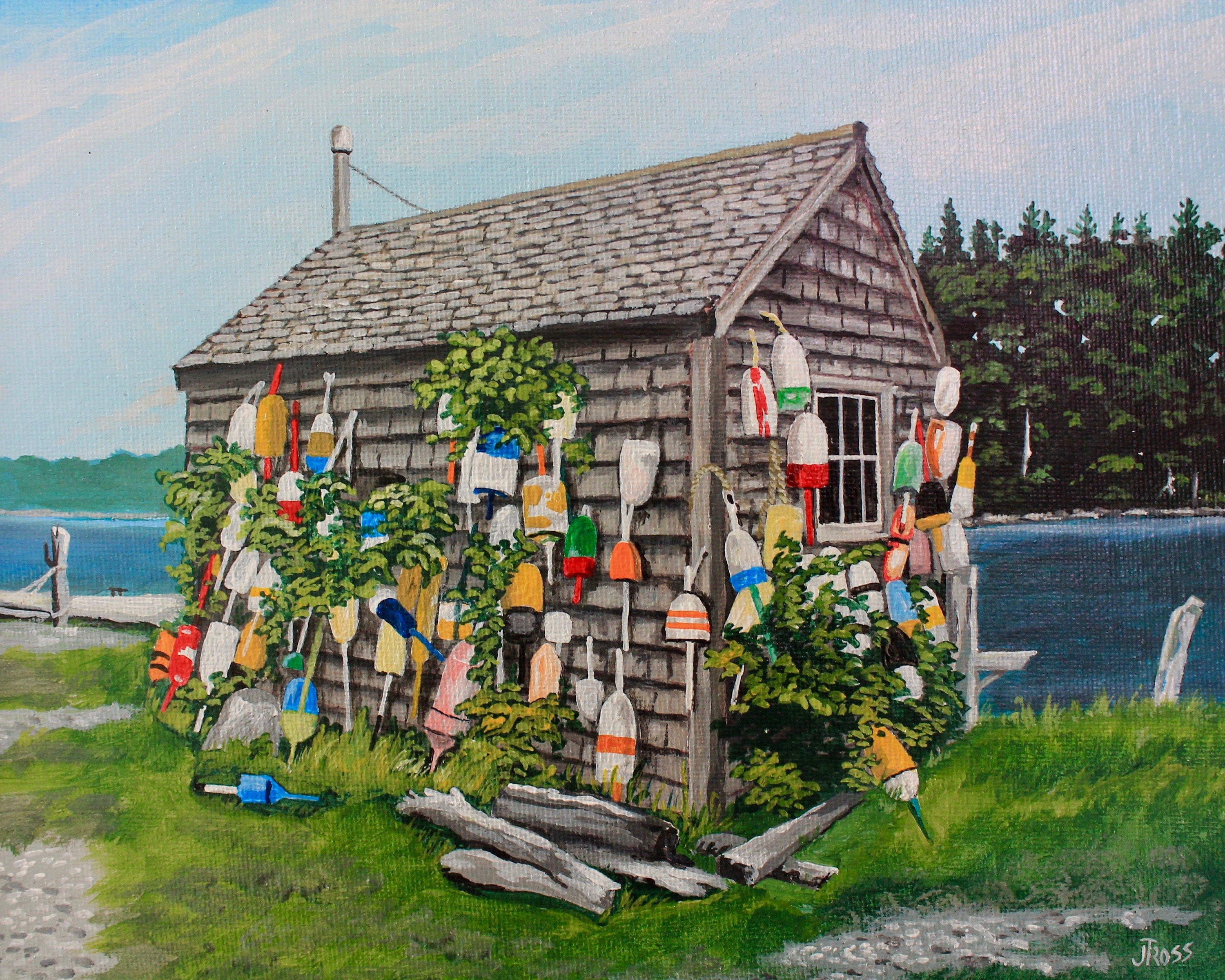 Buoy Shack, Maine Etsy